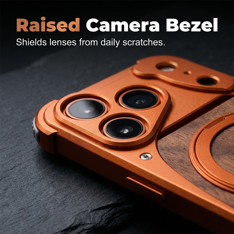 📢Minimalist Phone Case with Rotating Ring Stand