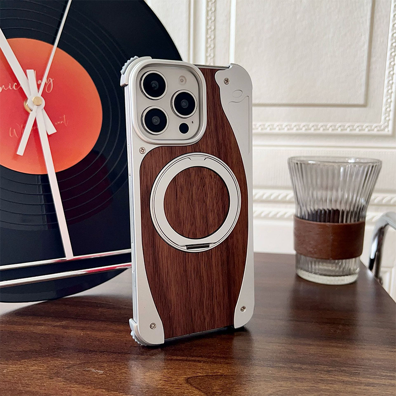 📢Minimalist Phone Case with Rotating Ring Stand