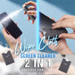📱 2-in-1 Screen Cleaner & Microfiber Cloth: Spray & Wipe, No Residue, Portable