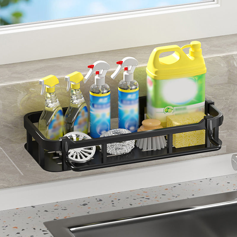 📢📢50% OFF !! ⏰Drill-Free Bathroom Shelf – Strong Adhesive & Drainage – Waterproof Storage Rack ✨