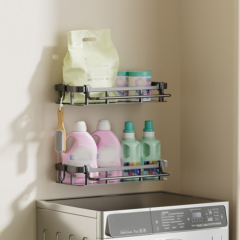 📢📢50% OFF !! ⏰Drill-Free Bathroom Shelf – Strong Adhesive & Drainage – Waterproof Storage Rack ✨