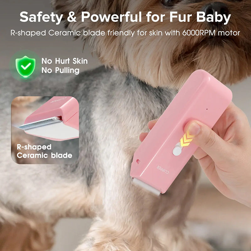 🔥Huge 50% Off Limited Time! Quiet Cordless Pet Clipper 🐶 Sharp Ceramic Blade, IPX7 Waterproof, 90 Mins Long Battery Life🐾