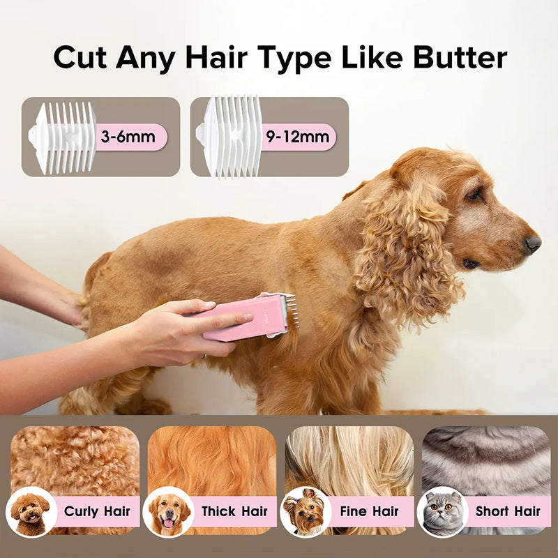 🔥Huge 50% Off Limited Time! Quiet Cordless Pet Clipper 🐶 Sharp Ceramic Blade, IPX7 Waterproof, 90 Mins Long Battery Life🐾