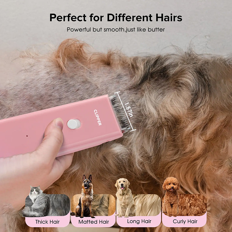 🔥Huge 50% Off Limited Time! Quiet Cordless Pet Clipper 🐶 Sharp Ceramic Blade, IPX7 Waterproof, 90 Mins Long Battery Life🐾