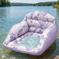 🏊‍♀️ LIMITED-TIME 50% OFF! ✨ U-Shaped Inflatable Pool Float – Ergonomic, Mesh Seat, Tropical Print 🌴