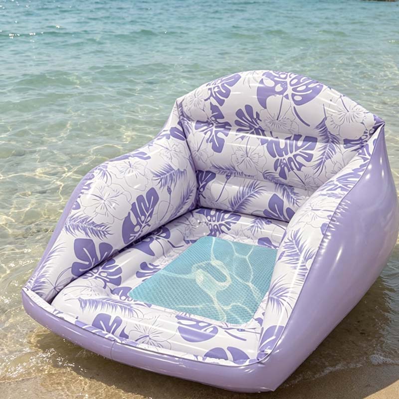 🏊‍♀️ LIMITED-TIME 50% OFF! ✨ U-Shaped Inflatable Pool Float – Ergonomic, Mesh Seat, Tropical Print 🌴