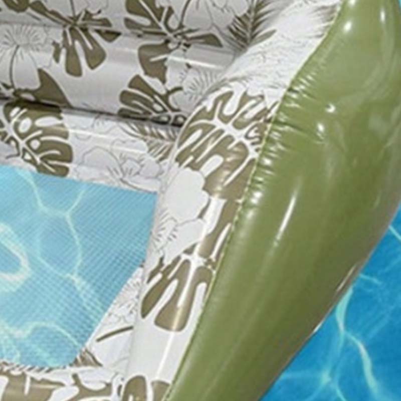 🏊‍♀️ LIMITED-TIME 50% OFF! ✨ U-Shaped Inflatable Pool Float – Ergonomic, Mesh Seat, Tropical Print 🌴