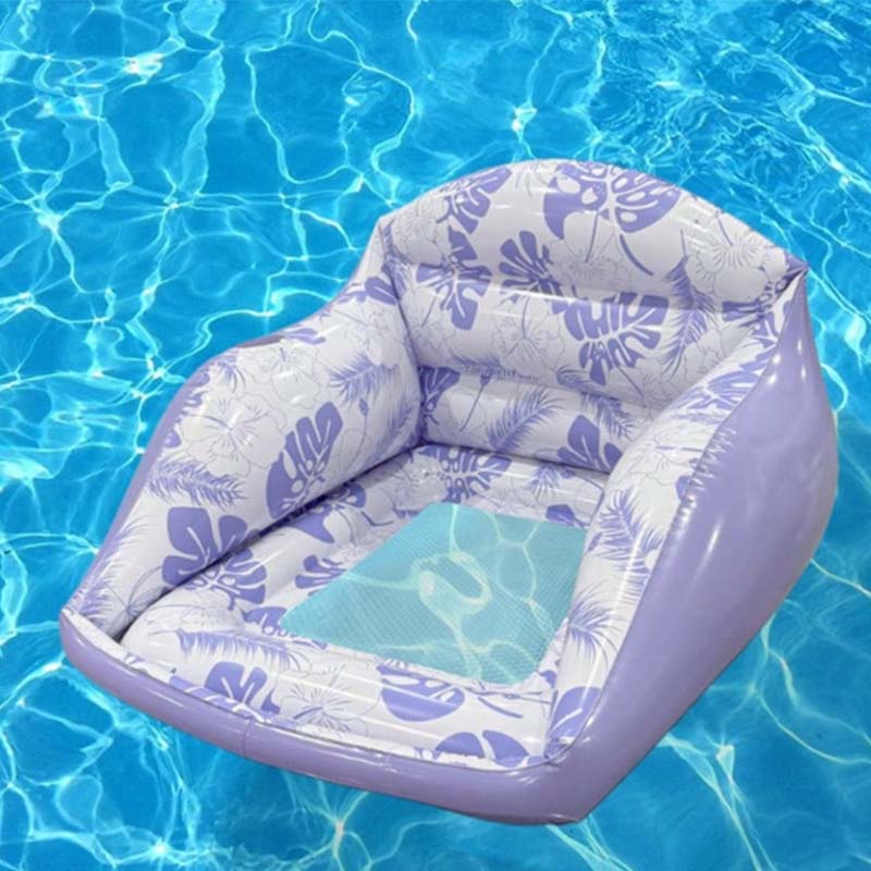 🏊‍♀️ LIMITED-TIME 50% OFF! ✨ U-Shaped Inflatable Pool Float – Ergonomic, Mesh Seat, Tropical Print 🌴
