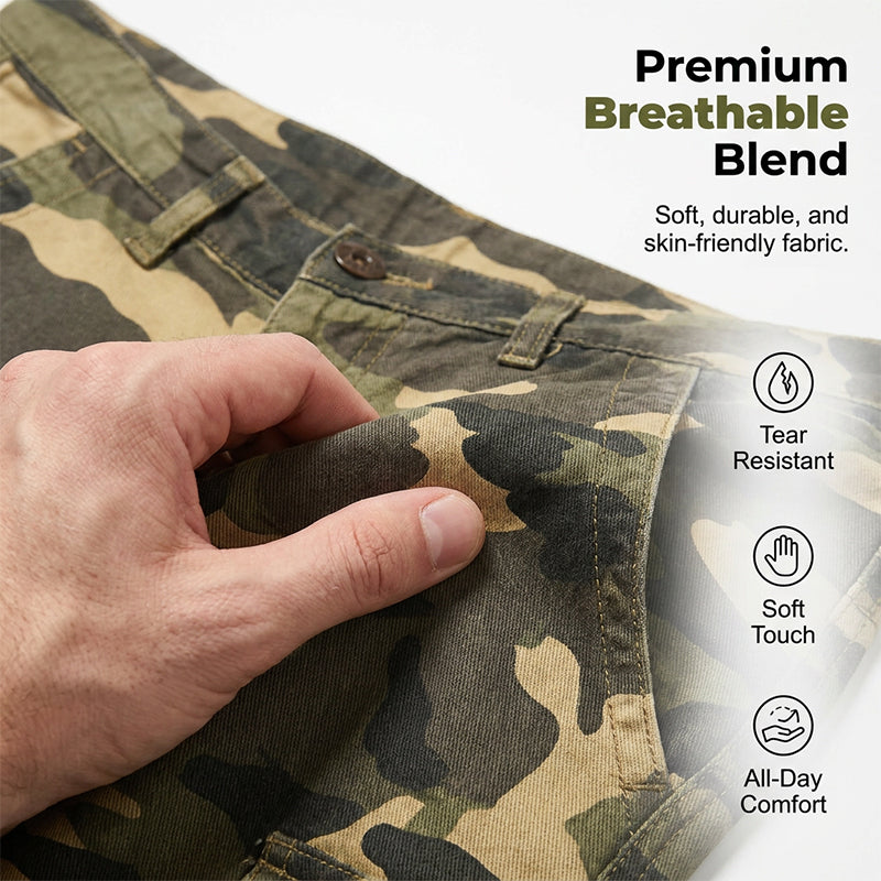 👖 50% OFF NOW! ⏳ Men's Outdoor Camouflage Cargo Trousers – Durable ripstop fabric, multi-pockets & reinforced knees – perfect for hiking, hunting or work 🌲