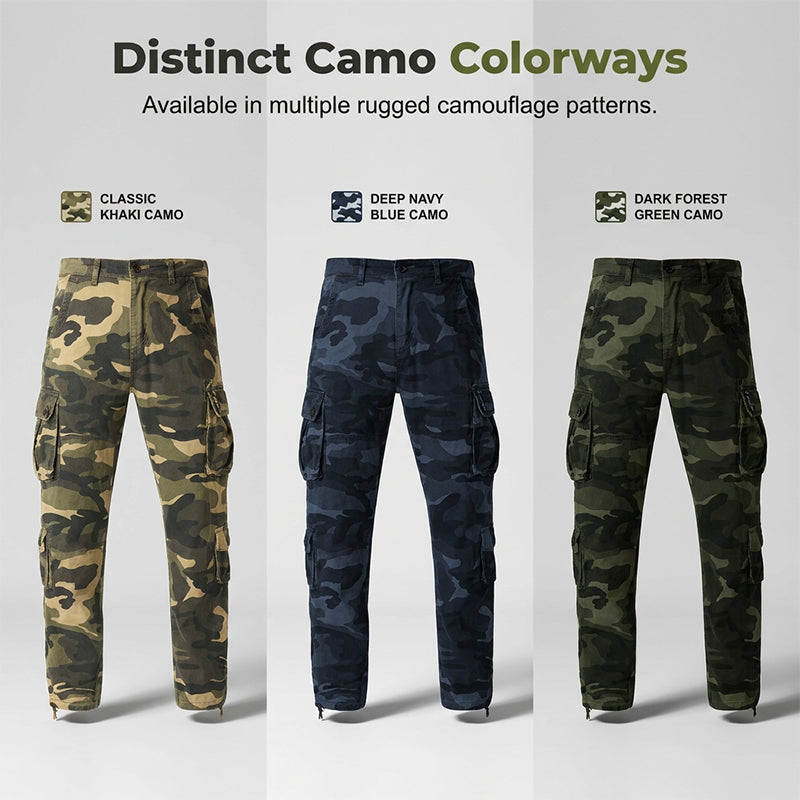 👖 50% OFF NOW! ⏳ Men's Outdoor Camouflage Cargo Trousers – Durable ripstop fabric, multi-pockets & reinforced knees – perfect for hiking, hunting or work 🌲