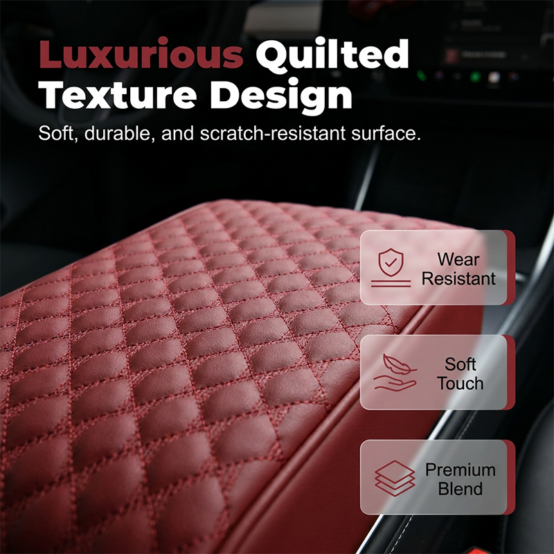 📢📢 50% OFF🚗5-in-1 Car Armrest Organizer – Console Cushion with Storage Bags, Cup Holder & Phone Slot