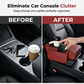 📢📢 50% OFF🚗5-in-1 Car Armrest Organizer – Console Cushion with Storage Bags, Cup Holder & Phone Slot