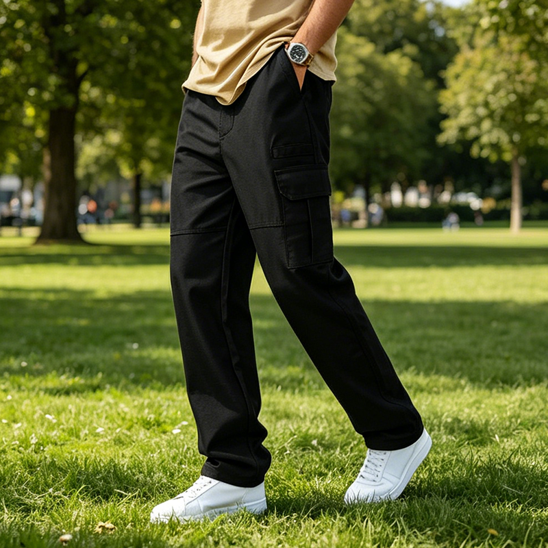 Men's Relaxed Fit Straight-Leg Cargo Pants