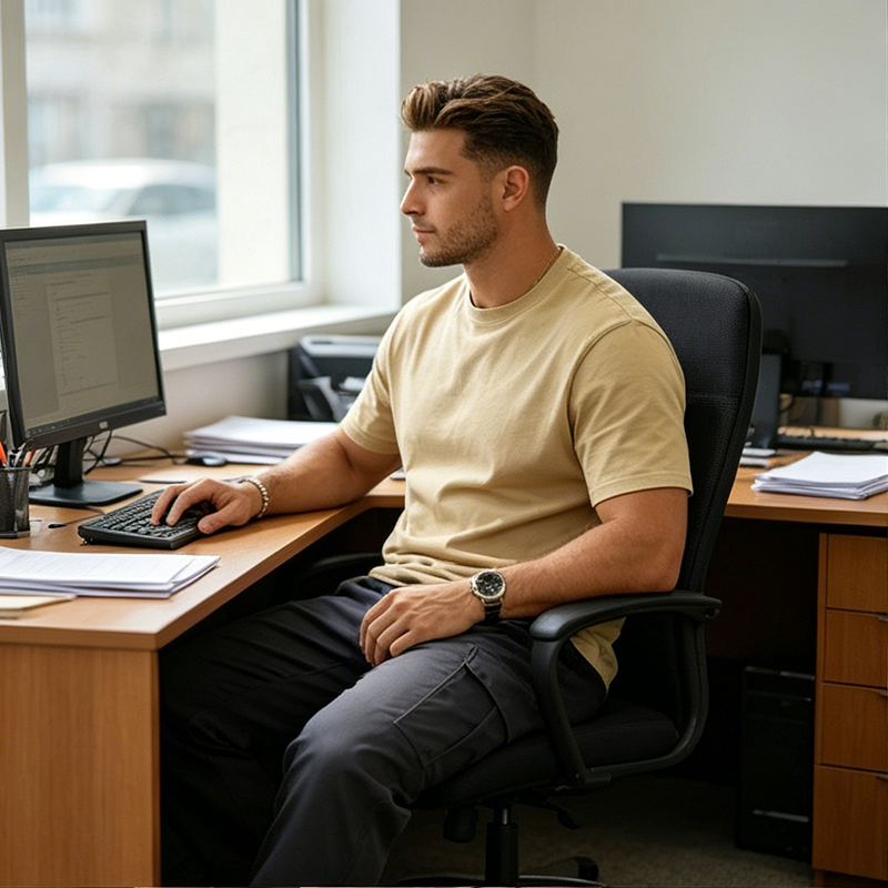 Men's Relaxed Fit Straight-Leg Cargo Pants