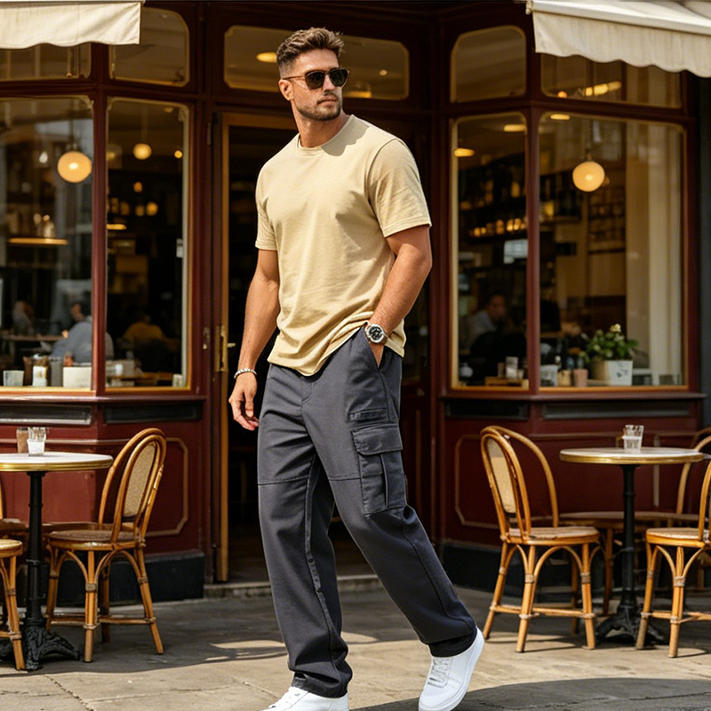 Men's Relaxed Fit Straight-Leg Cargo Pants