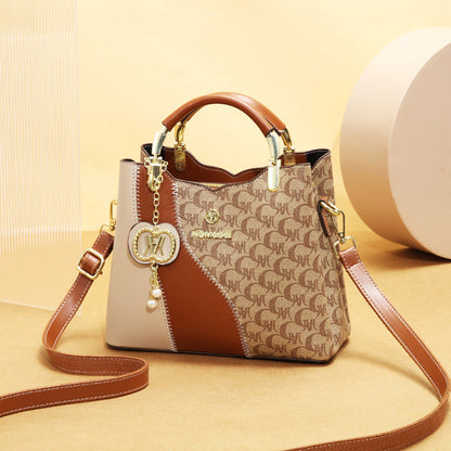 👜 LIMITED-TIME 50% OFF! ✨ Printed Bucket Bag – 3-Way Carry, Spacious, Retro Style 🌼