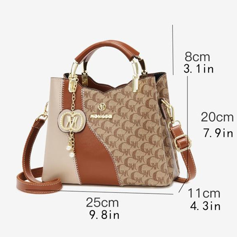 👜 LIMITED-TIME 50% OFF! ✨ Printed Bucket Bag – 3-Way Carry, Spacious, Retro Style 🌼
