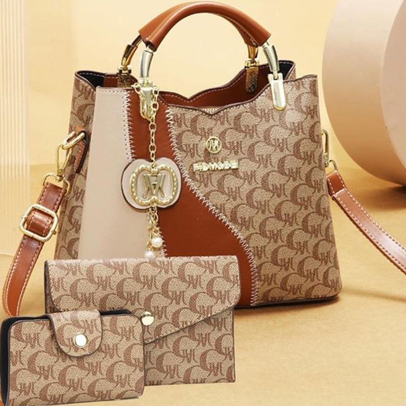👜 LIMITED-TIME 50% OFF! ✨ Printed Bucket Bag – 3-Way Carry, Spacious, Retro Style 🌼