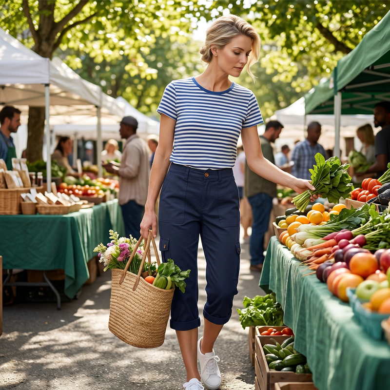 ⏳Time-Limited Special⏰Women's Casual Cargo Capri Pants – Utility Pockets, Comfort Fit, Versatile Style 🌟