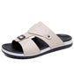 Men's Faux Leather Slip-On Sandals