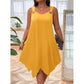 Women's Sleeveless Dress with Asymmetrical Hem