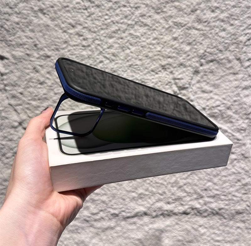 📱Magnetic Phone Case with Lens Stand – Wireless Charging Compatible, Shock-Absorbing & Built-in Kickstand – Hands-Free Viewing