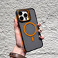 📱Magnetic Phone Case with Lens Stand – Wireless Charging Compatible, Shock-Absorbing & Built-in Kickstand – Hands-Free Viewing