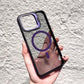 📱Magnetic Phone Case with Lens Stand – Wireless Charging Compatible, Shock-Absorbing & Built-in Kickstand – Hands-Free Viewing
