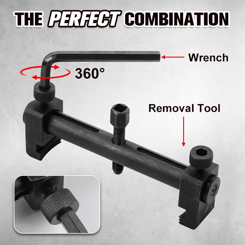 🔧 50% OFF NOW! ⚙️ Crankshaft Pulley Removal Tool – 40-165mm Range, Three-Jaw Grip & Steel Bead Protection 🔩