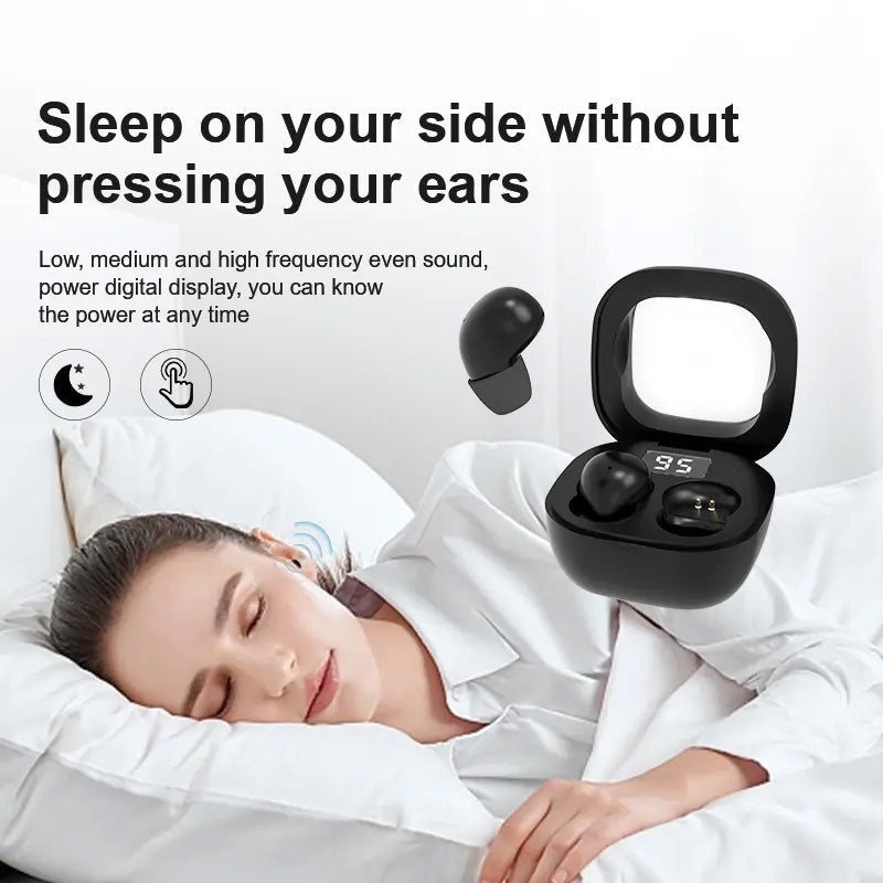🎧 50%! ✨ Mini Wireless Earbuds – LED display case & compact 🎶