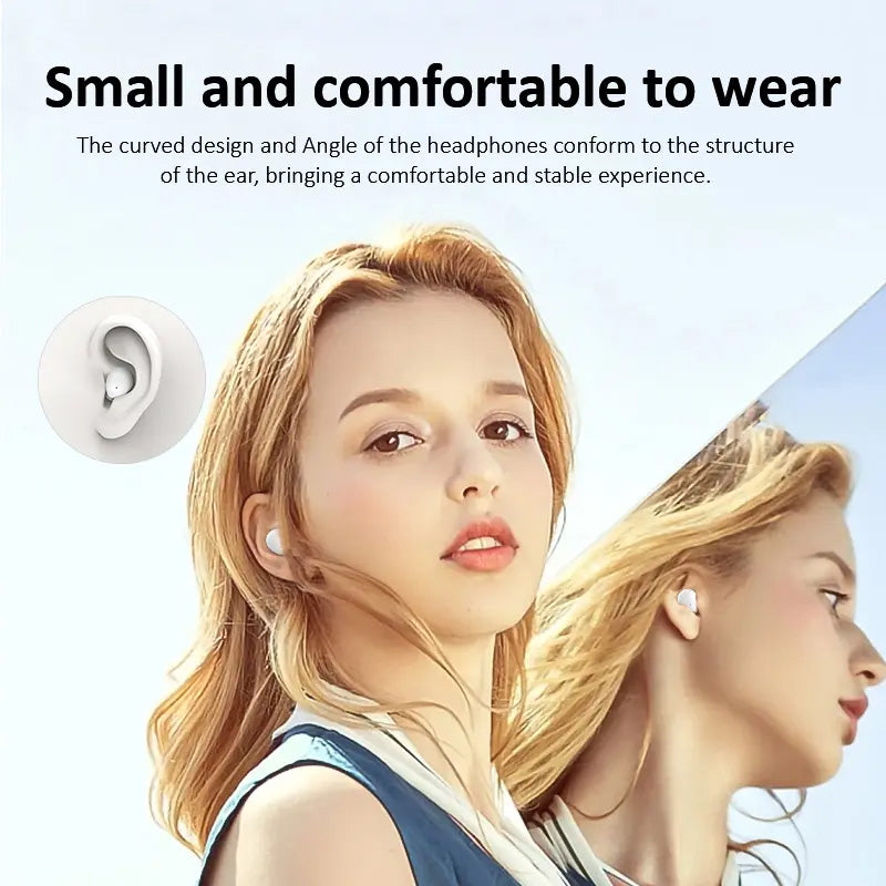 🎧 50%! ✨ Mini Wireless Earbuds – LED display case & compact 🎶