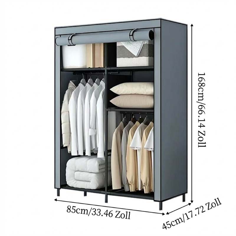🔥📦 LAST DAY 50% OFF! Portable Non-Woven Fabric Wardrobe – Easy Assembly, Steel Frame, 3 Sizes – Perfect for Bedroom & Dressing Room 🏠✨