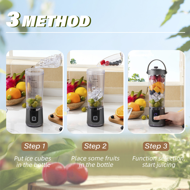 Wireless Portable Juicer with 10 Blades