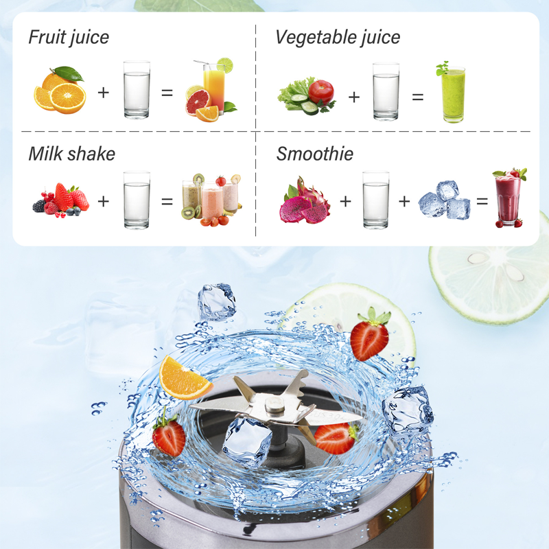 Wireless Portable Juicer with 10 Blades