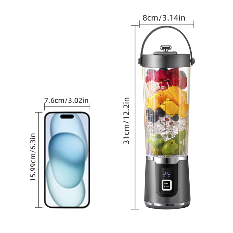 Wireless Portable Juicer with 10 Blades