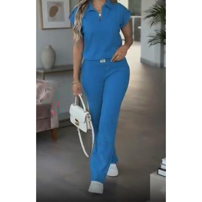 Women's Casual Top & Pants 2-Piece Set