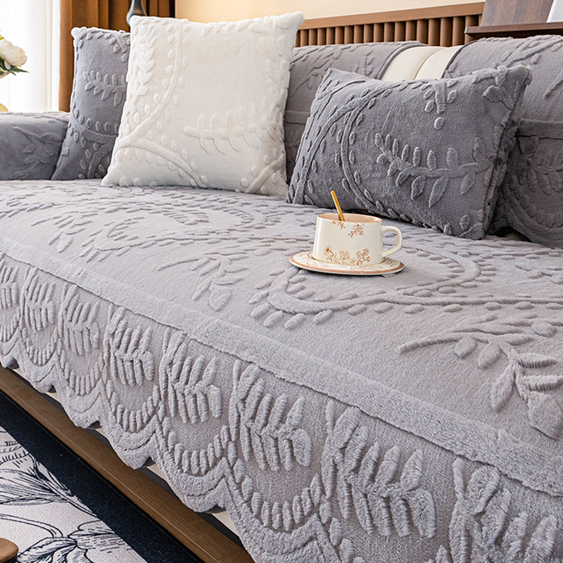 🛋️ Save 50%! 🐰 Faux Rabbit Fur Couch Cover – Non-slip & ultra-soft ✨