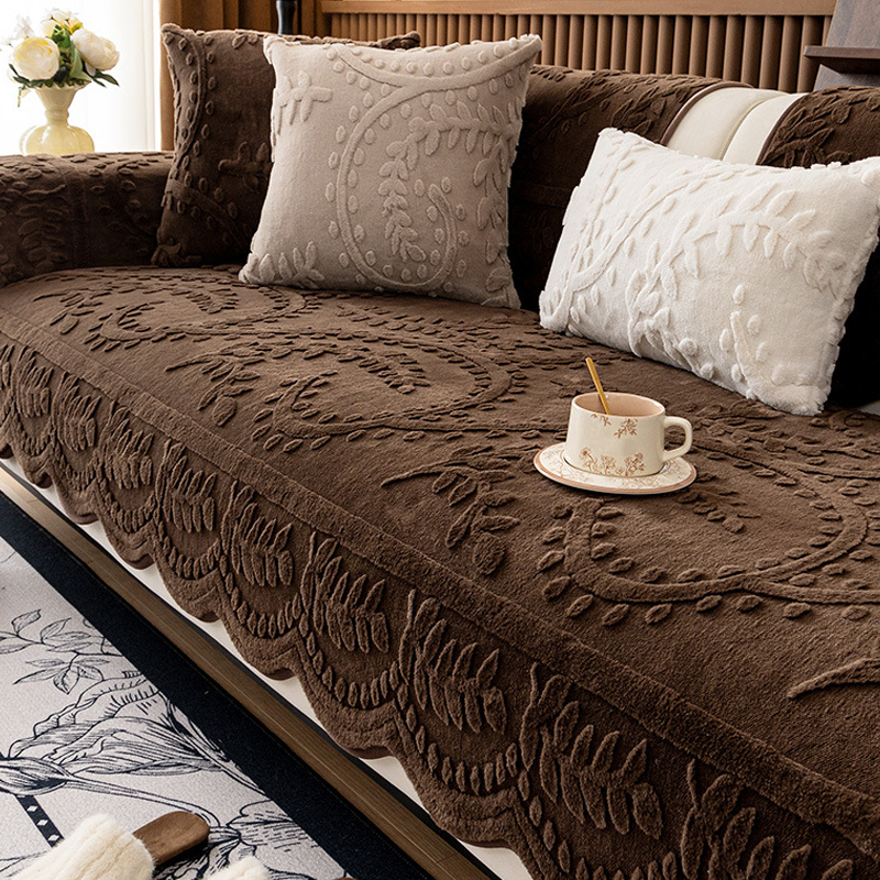 🛋️ Save 50%! 🐰 Faux Rabbit Fur Couch Cover – Non-slip & ultra-soft ✨