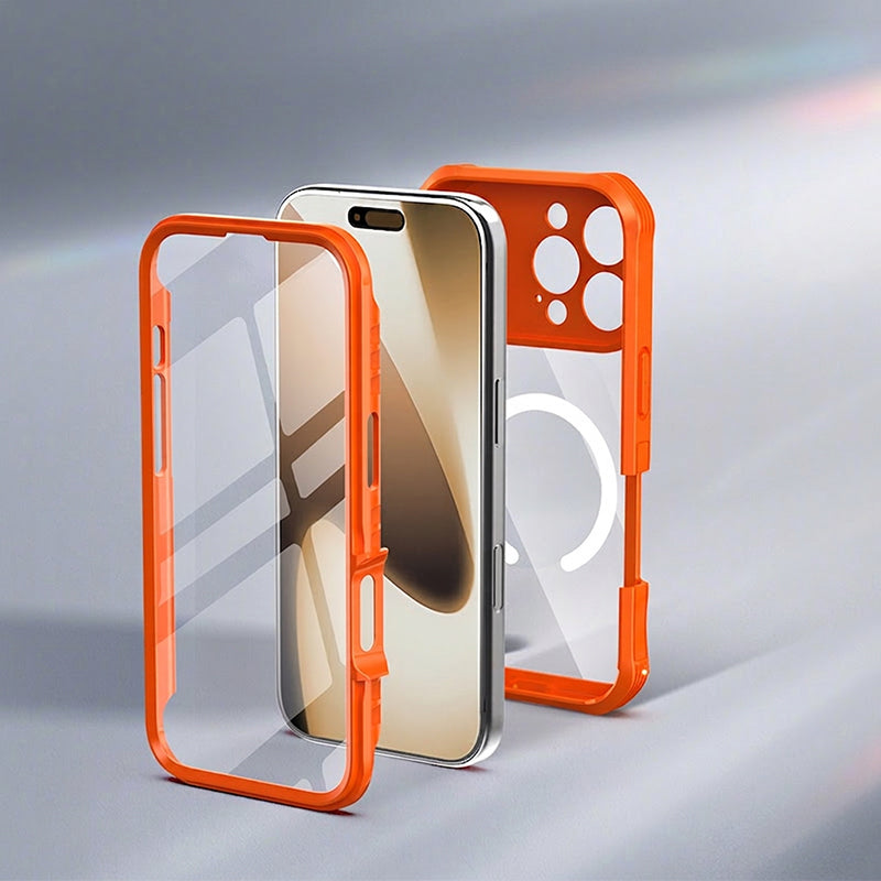 📱 LIMITED-TIME 50% OFF! 💥 Magnetic Phone Case with Built-in Screen Protector – 360° Protection, Tempered Glass, Shockproof ✨
