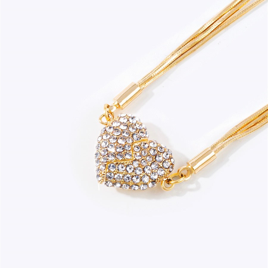 🎄Christmas Hot Sale Heart Diamond Necklace💕