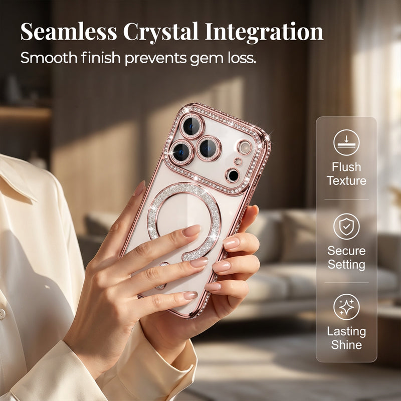 📢📢50% OFF !! ⏰Electroplated Glitter Magnetic Phone Cover