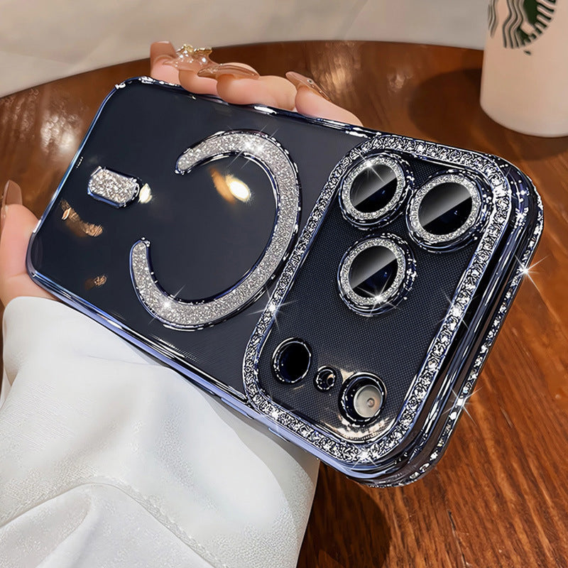📢📢50% OFF !! ⏰Electroplated Glitter Magnetic Phone Cover