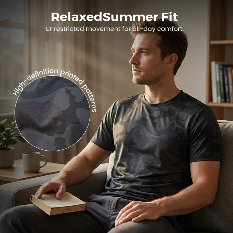 🏃‍♂️ 50% OFF NOW! 🌲 Men's Quick Dry Camo Sports T-Shirt – Moisture Wicking & Active Fit – Train in Style 💪