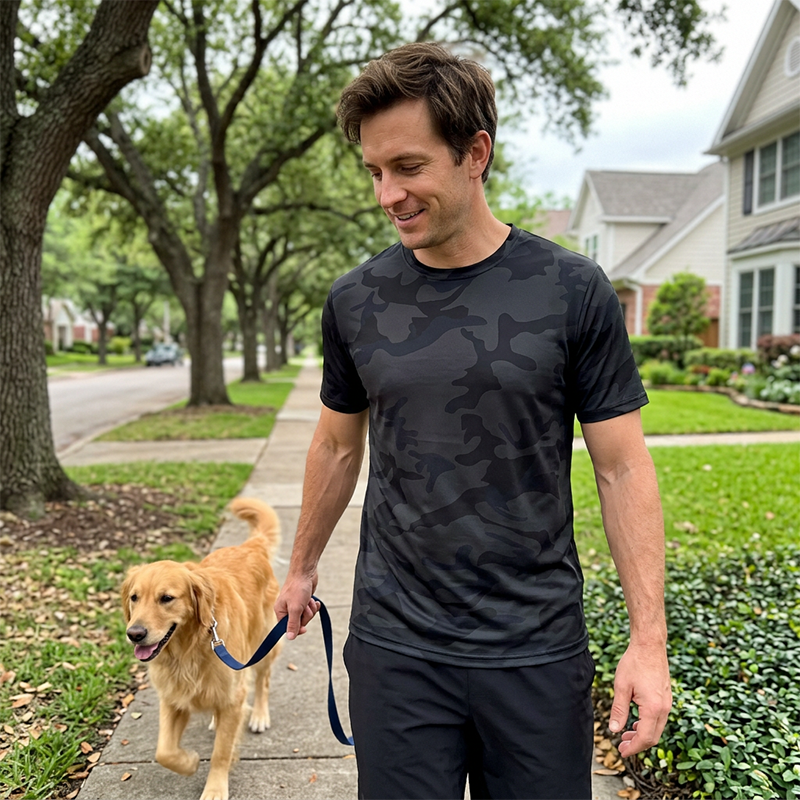 🏃‍♂️ 50% OFF NOW! 🌲 Men's Quick Dry Camo Sports T-Shirt – Moisture Wicking & Active Fit – Train in Style 💪