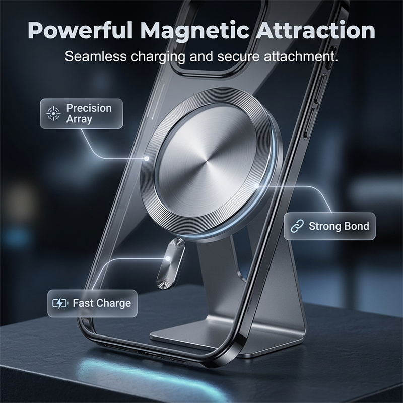 Magnetic Clear TPU Case