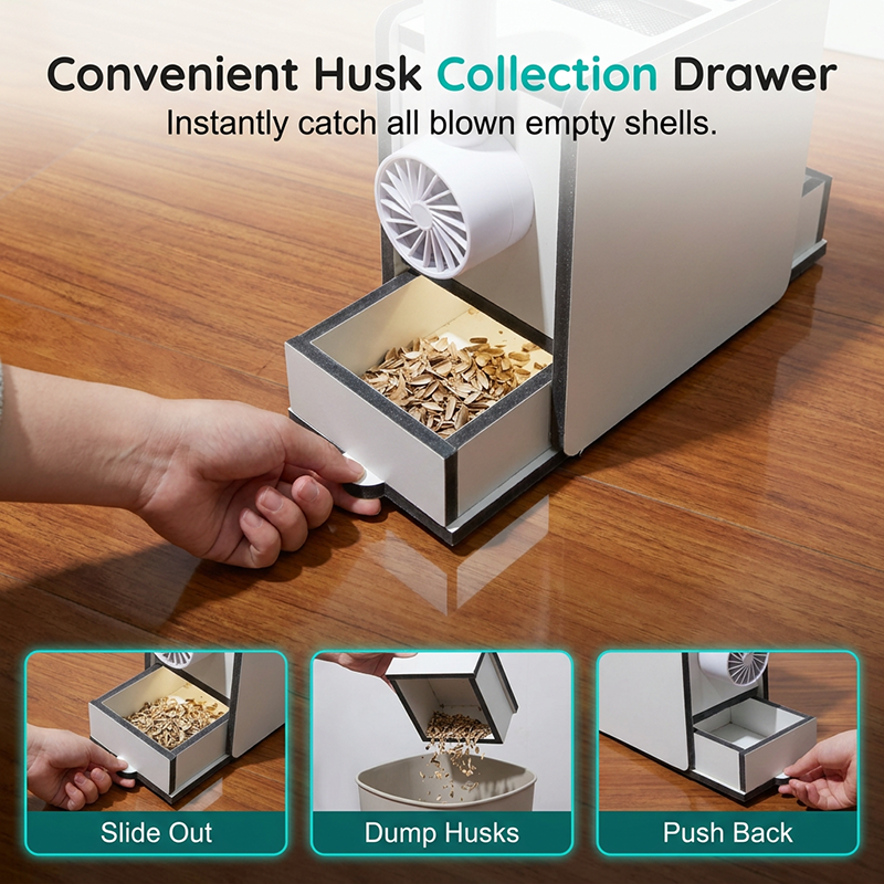 Rechargeable Bird Seed Shell Separator
