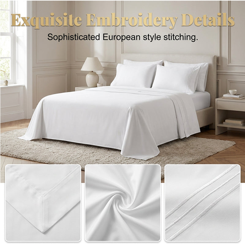 🛏️ 50% OFF NOW! ✨ Luxury Embroidered European Bedding Set – Soft fabric & elegant design – Adds a refined touch to any bedroom – comfortable and breathable 🌙🌸