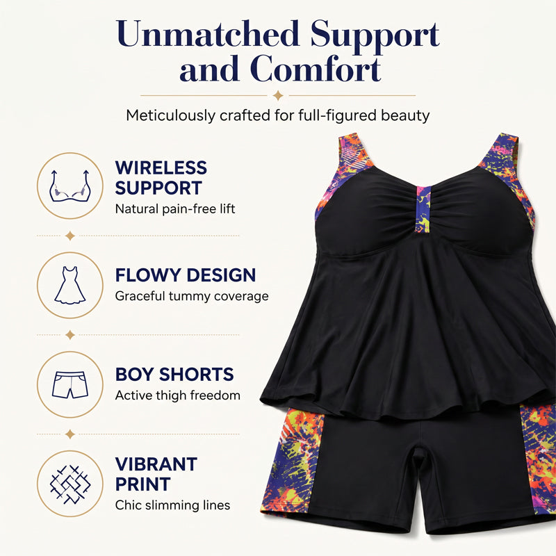 📢📢50% OFF !! ⏰ Embrace Your Curves – Tankini Swimwear That Fits, Flatters & Frees You