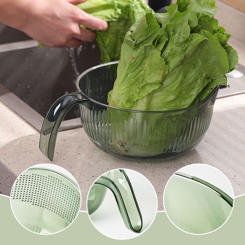 Multipurpose Rice Washing Bowl Strainer with Handle