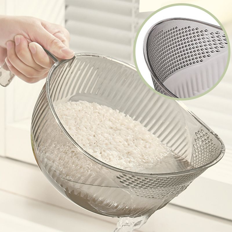Multipurpose Rice Washing Bowl Strainer with Handle